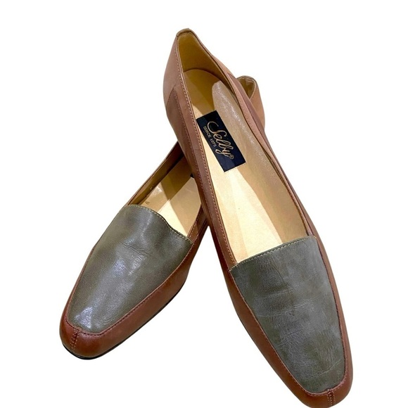 Nwot Shelby comfort flex tri-color neutral slip on loafer premium leather sz 9n - Picture 3 of 11